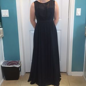 Size 4 Jenny Yoo Navy Blue Formal Dress